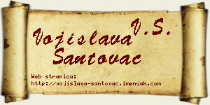 Vojislava Santovac vizit kartica